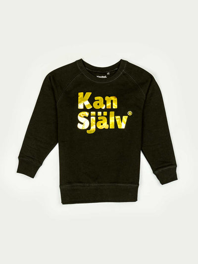 Kan Själv, sweatshirt, guld - Kan Själv